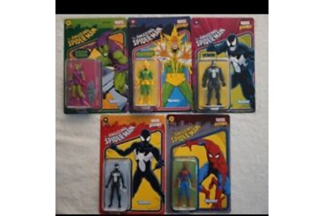 Marvel Legends 3.75 Vintage Card Spiderman Lot Unpunched