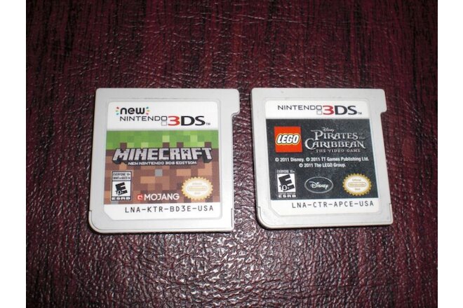 Minecraft New Nintendo 3DS Edition + LEGO Pirates of the Caribbean Video Game!