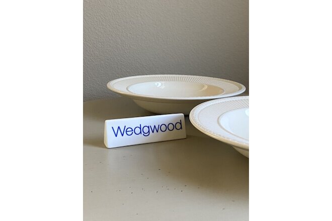 Wedgwood Edme Queen's Ware Creamware Pasta Bowl Lot of 2