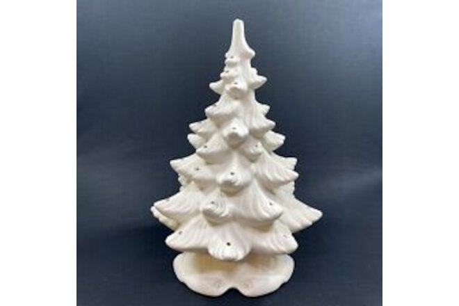 Classic Vintage Style Bisque Ceramic Christmas Tree