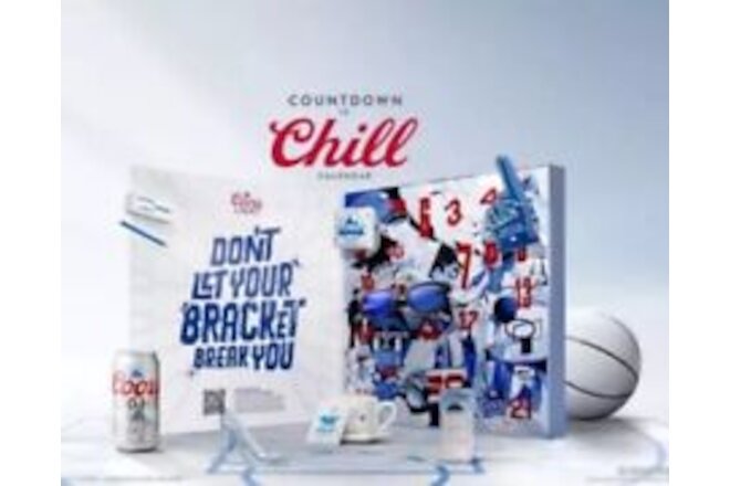 March Madness Coors Light COUNTDOWN TO CHILL CALENDAR SOLD OUT, IN HAND!