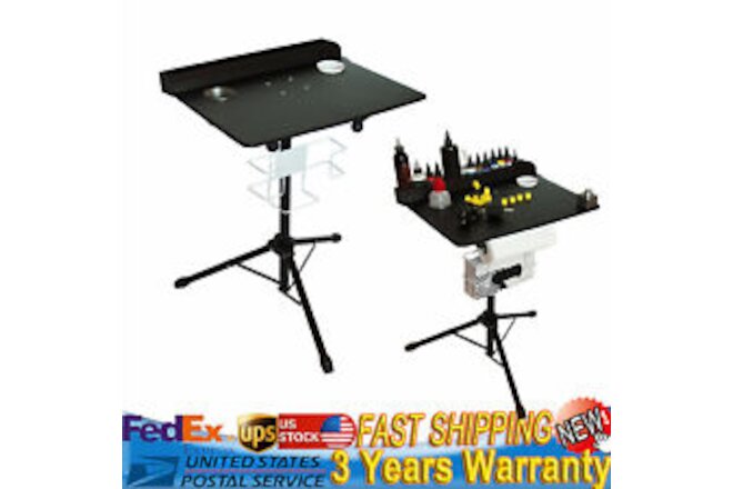 Tattoo Work Station Collapsible Tripod Tray Stand Height Adjustable New