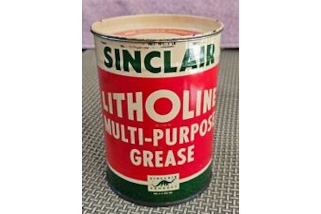 Sinclair Dinosaur Logo Litholine Grease Can Container 1LB unopened