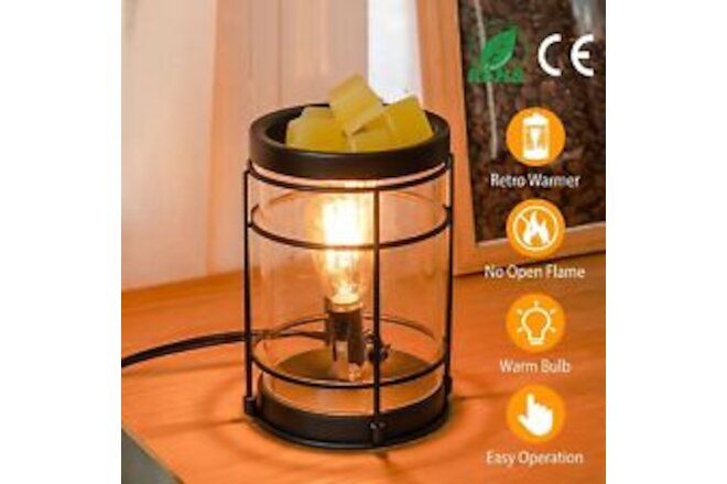 Electric Wax Melt Warmer Vintage Light Bulb Fragrance Candle Warmer For Rustic