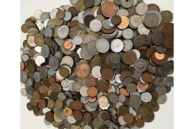 TWENTY-FIVE DIFFERENT FOREIGN COINS FROM 25 DIFFERENT COUNTRIES AROUND THE WORLD