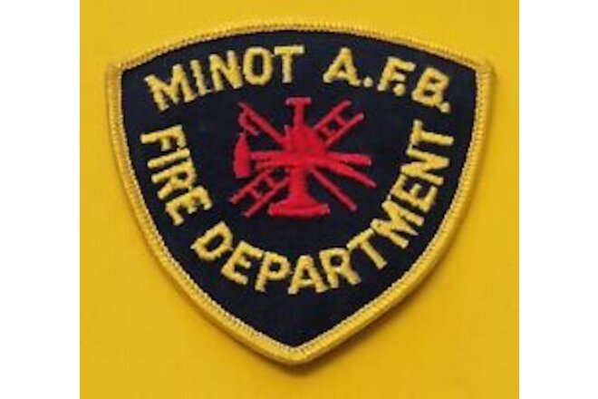 USAF Minot AFB Air Force Base ND North Dakota Fire Dept. patch - NEW!