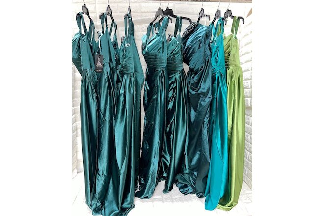 Wholesale Lot of 8pcs Women's Prom Bridesmaid dresses Formal Party Soft Teal