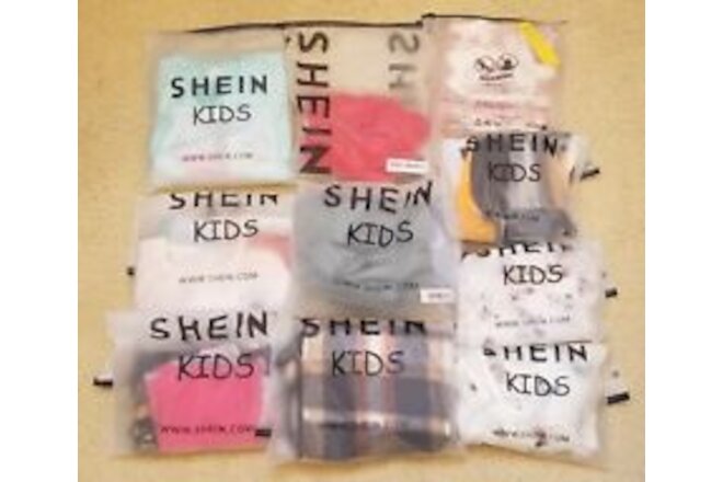 Wholesale Lot of 10 SHEIN Kids Clothing, Various Sizes & Styles, New