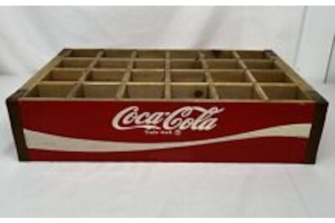2014 24 Count Coca- Cola Vintage Wooden Crate Reproduction, New With Tags