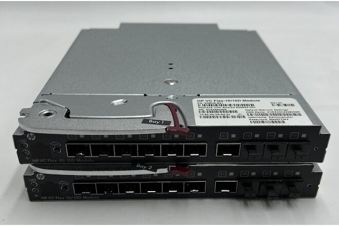 Lot (2) x HP 638526-B21 | 639852-001 VC Flex-10/10D 10Port SFP Flex  Module