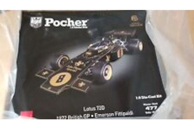 1:8 Pocher 1972 Lotus 72D British GP Emerson Fittipaldi Diecast Kit HK114 New