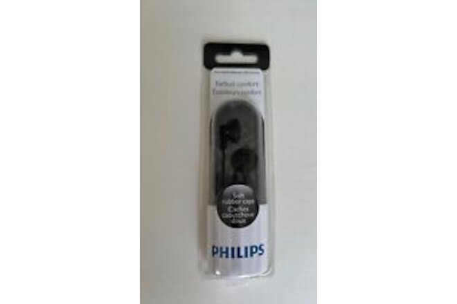 Philips earbuds - New SHE2100BK, wired with soft rubber caps