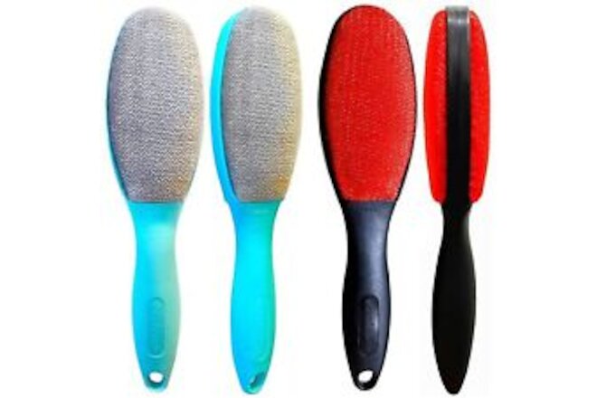 4Pack 2Colors Lint Brush for Clothes Furniture Couch, Lint Brush Pet Hair Rem...