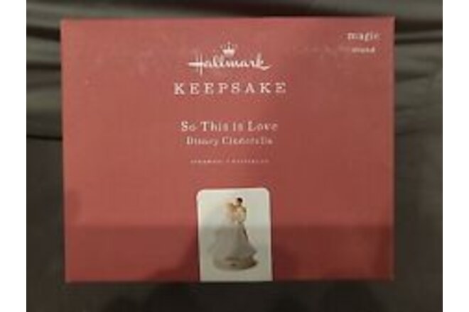 Hallmark So This Is Love Disney Cinderella Magic Sound Premium Keepsake Ornament