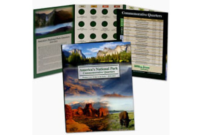 America's National Park Deluxe Folder with 56 "D" Mint Uncirculated Quarters