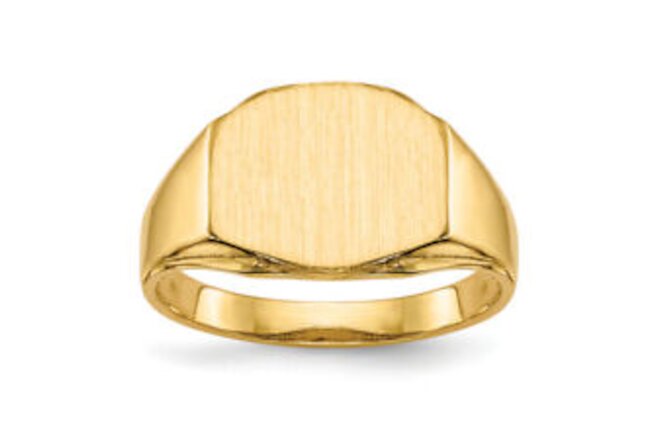 14K Yellow Gold 8.5x11.5mm Signet Ring