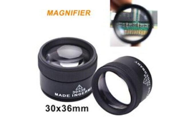 Optical Magnifier Magnifying Glass Lens Loupe Microscope Watch Jewelry 30x36 LQ