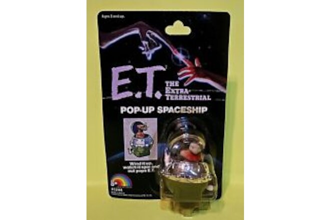 E. T. The Extra Terrestrial Pop-Up Spaceship ~ Vtg LJN Alien Movie Toy Figure