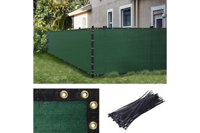 Amgo Custom Made 5' x 92' Green Fence Privacy x Size,