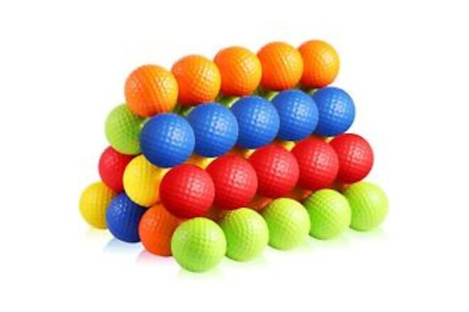 50 Pack Foam Golf Practice Balls Realistic Feel Flight Training Balls for Ind...