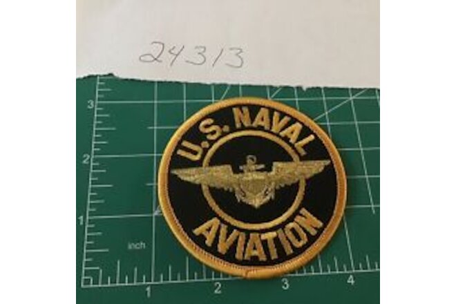 MILITARY EMBROIDERED PATCH - U.S. NAVAL AVIATION - IRON-ON - NEW