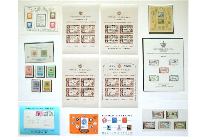 5CUBA Souvenir Sheets & Others With Edifil Catalogue #456: Stamps on Stamps