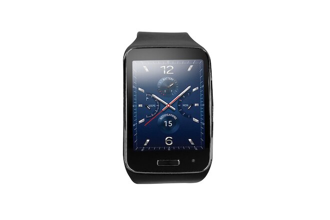 Samsung Galaxy gear S SM-R750 Curved AMOLED Smart Watch Black Wi-Fi - Black