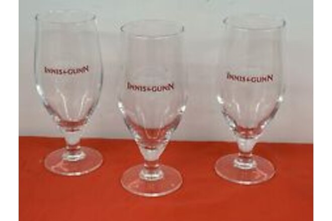 INNIS & GUNN  (SCOTLAND),  BEER GLASSES  --  3