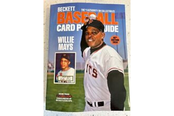 NEW 2024 BECKETT Baseball Card price Guide Catalog - 46th Edition - Used 1 Hour