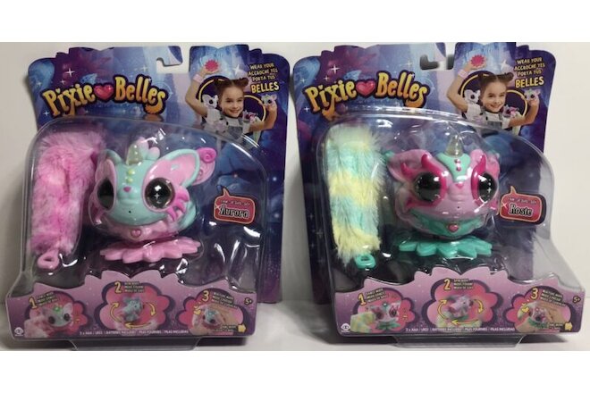 Pixie Belles Aurora & Rosie Interactive Enchanted Animal Toy - LOT OF 2