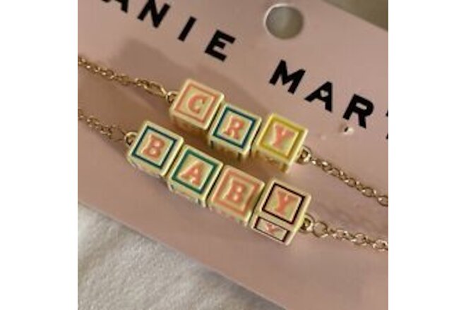 Melanie Martinez Cry Baby Alphabet Letter Toy Blocks Necklace Set Pop Music NEW