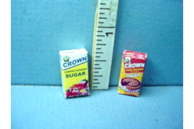 Miniature Sugar: Brown & Confectioner #54247-48 1/12th Sc