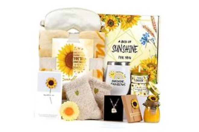 Sunflower Gifts for Women Sending Sunshine Gift-11pcs Get Well Soon Gift
