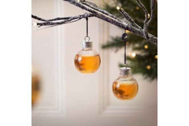 Christmas Hangers Juice Pack Filled Tree Bulbs Water Bottle Ornaments Booze Milk