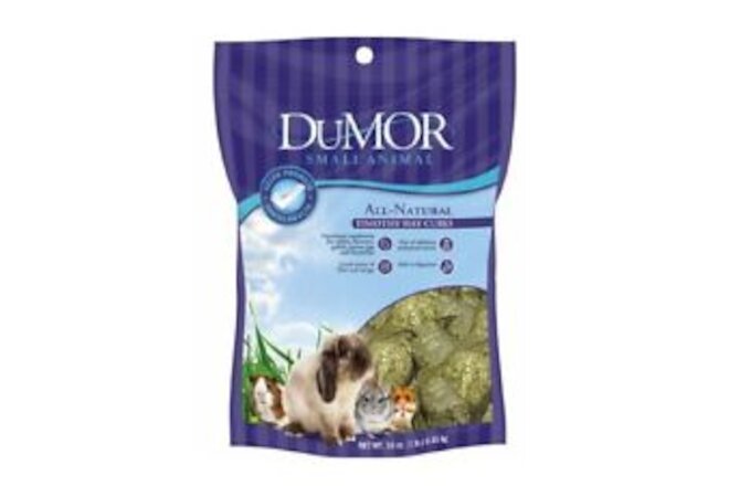 DuMOR 42931 All-Natural Timothy Hay Cubes 16 Ounce Pack Adult Small Animal Food
