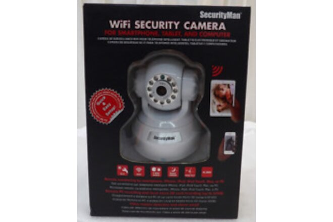 SecurityMan WiFi Security Camera For Smartphone, Tablet & Computer IPCAM-SD