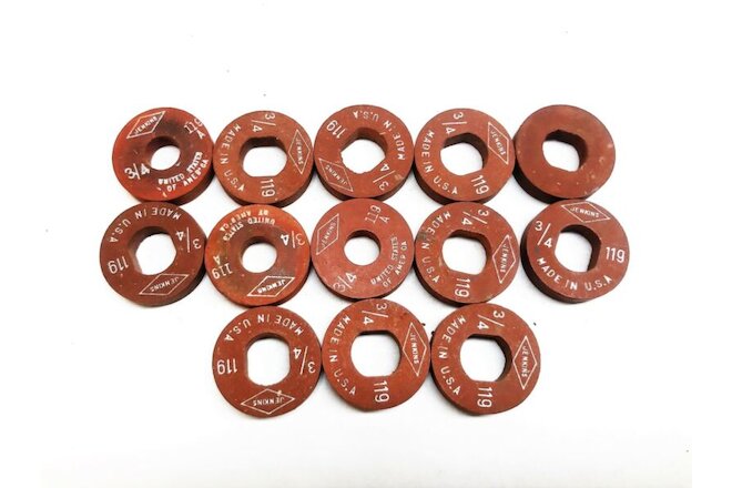 Jenkins 3/4" Red Steam Valve Seat Disc 119/119A [Lot of 13] NOS