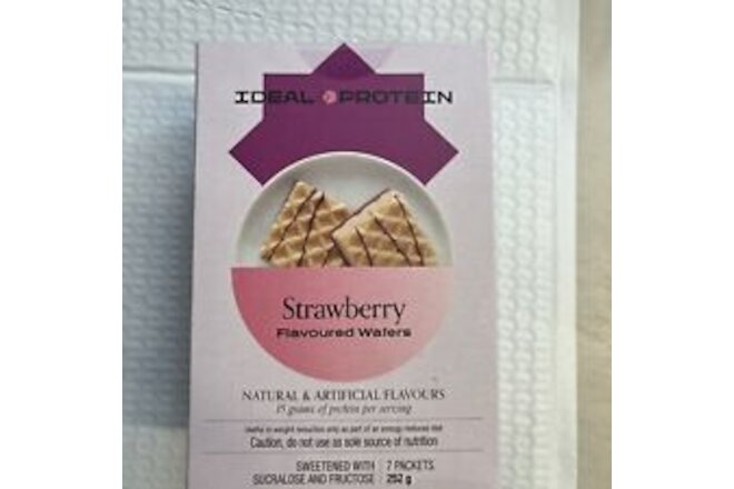 Ideal Protein 1 box of Strawberry Wafers BB 12/31/2024 Free ship