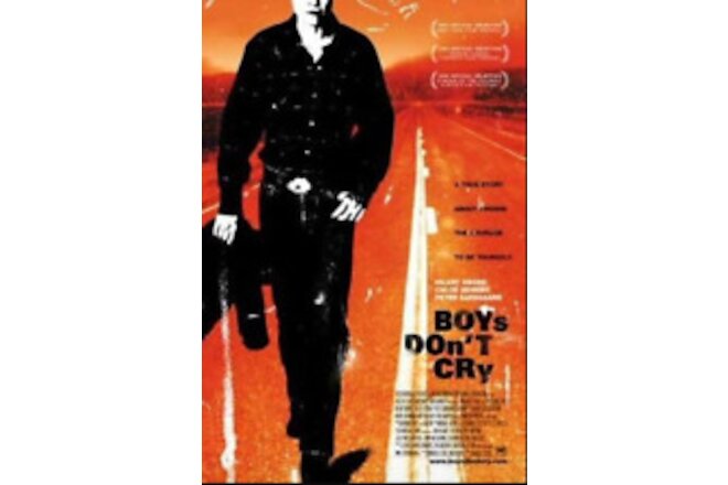BOYS DON'T CRY- Original 27x40 D/S Movie Poster HILARY SWANK, Double Sided.