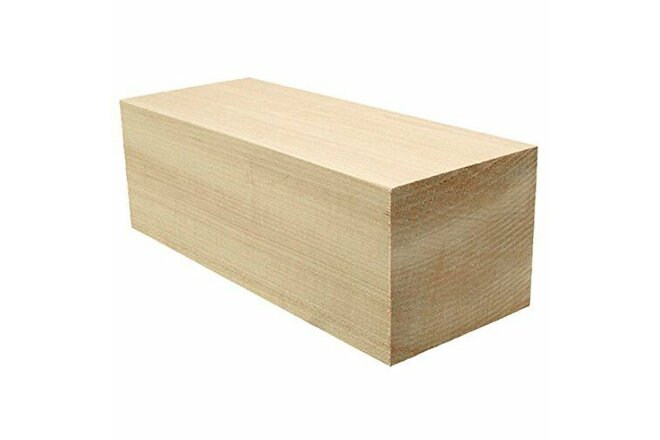 8 Pack Large Basswood Blocks 6 X 2 X 2 Inches Premium Unfinished Soft Wood Block