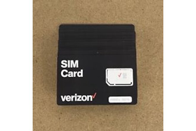 Verizon SIM Cards 5G SA Nano Tri Cut 3 in 1 Bulk 5G 4G LTE - Lot of 19