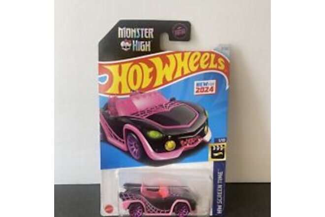 Hot Wheels 2024 HW Screen Time Monster High Ghoul Mobile 3/250 NEW