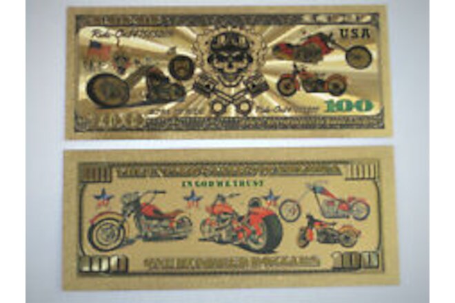 Banknote Non Paper Oil Gas Bike Signs Indian Harley Sturgis No Coins Pan Money