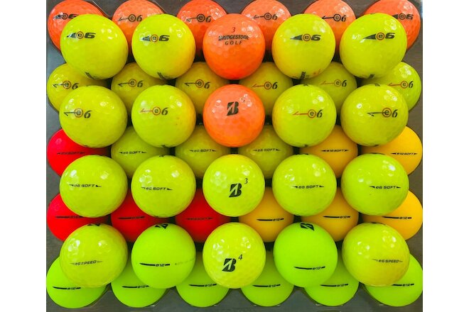 Bridgestone Assorted Color Golf Balls-Lot of 50-4A/5A High Grade-See Pix