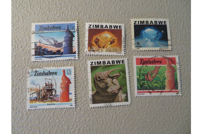 Used Zimbabwe Postage Stamps #134