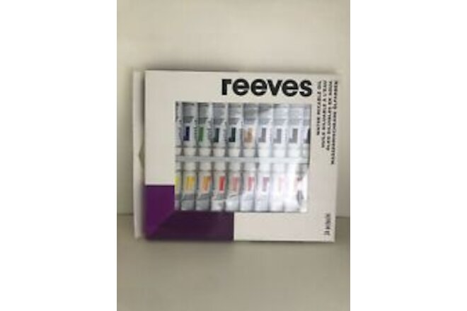 Reeves Water Mixable Oil Color Paints 24 pc (24 x 10ml) Brand New Sealed