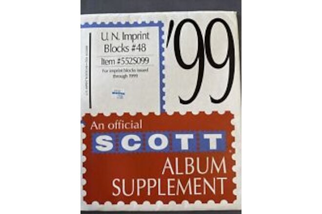 SCOTT   SUPPLEMENT U.N.  IMPRINT BLOCKS #48  1999