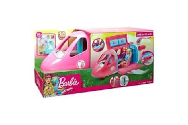 Barbie GDG76 Dreamplane Airplane Playset with 15 Accessories - Pink