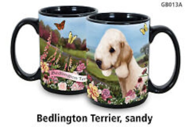 Garden Party Mug - Sandy Bedlington Terrier