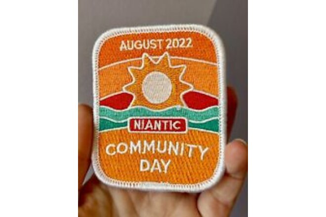 August 2022 Community Day Niantic Embroidered Patch Pokemon Go Pikmin Bloom